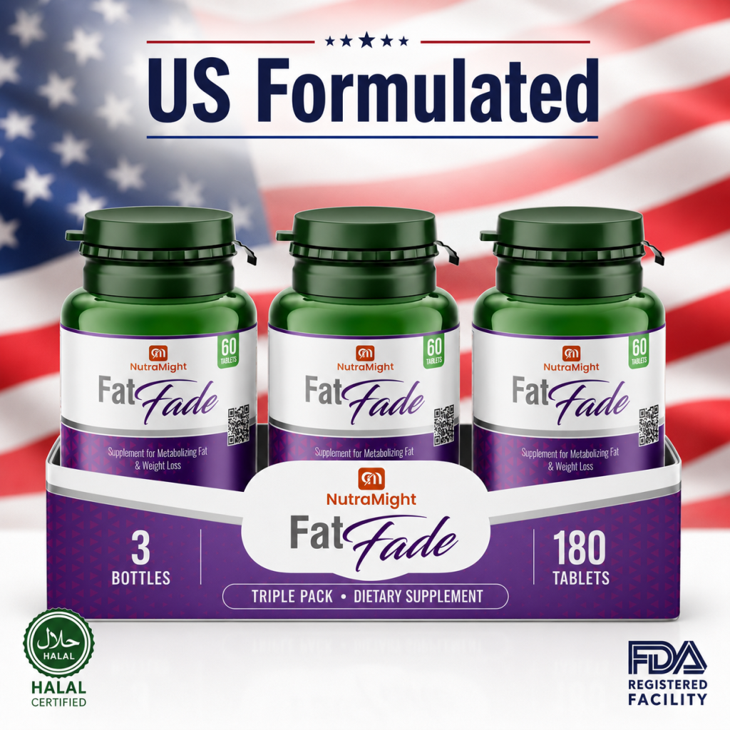 FatFade Triple Pack US-formulated weight loss supplement Pakistan - 3 bottles 180 tablets