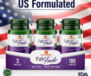 FatFade Triple Pack US-formulated weight loss supplement Pakistan - 3 bottles 180 tablets
