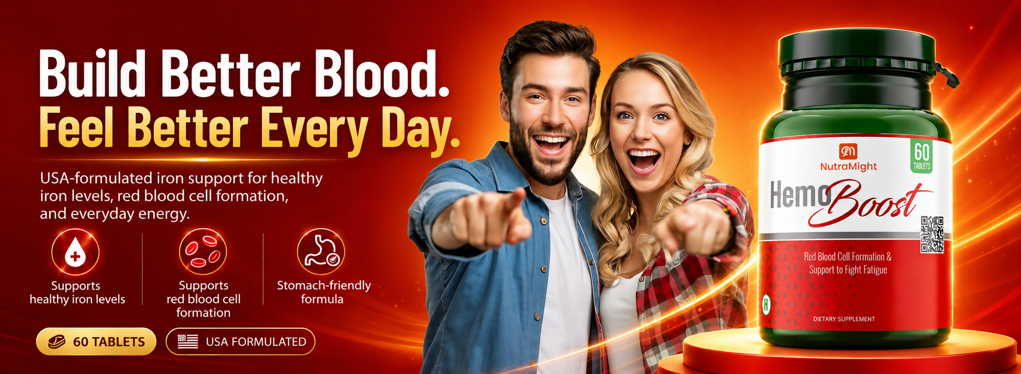 HemoBoost iron supplement banner buy online Pakistan